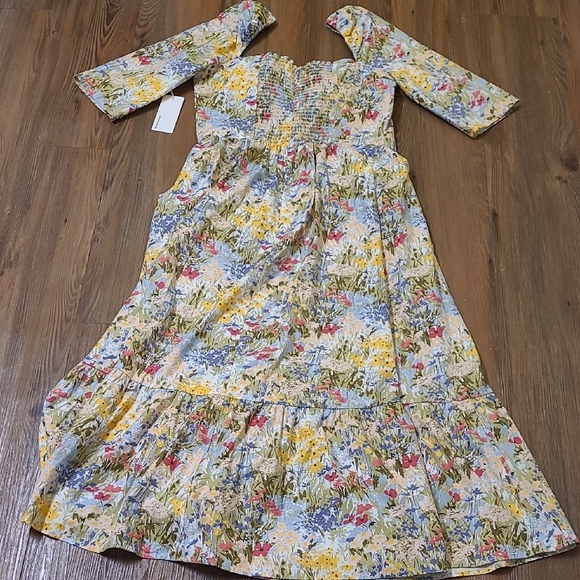 Reformation Multicolor Smocked Dress - Picture 12 of 16